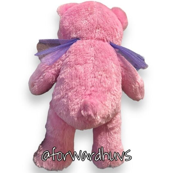 Enchanting Build-A-Bear Fairy Friends Pink Bear with Purple Wings - Picture 5 of 11